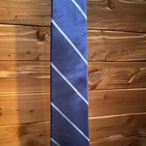 Vintage navy striped tie